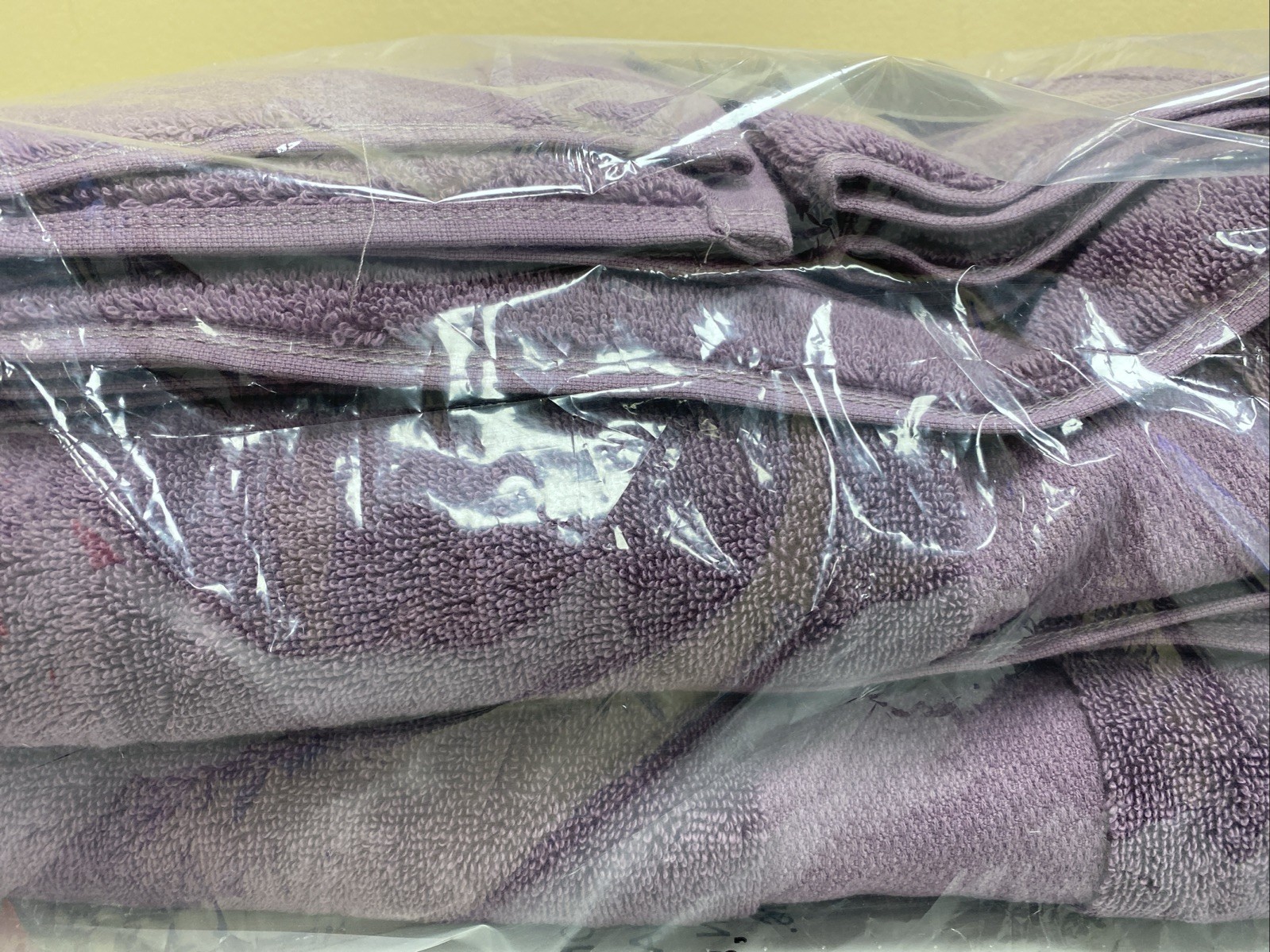 MADISON PARK SIGNATURE 100% Turkish 6 Piece Cotton Towel Set Purple NEW