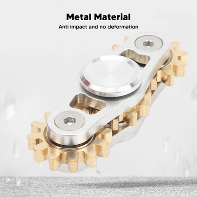 Ingranaggi in ottone caldo collegamento fidget giroscopio giocattolo metallo fai da te giri