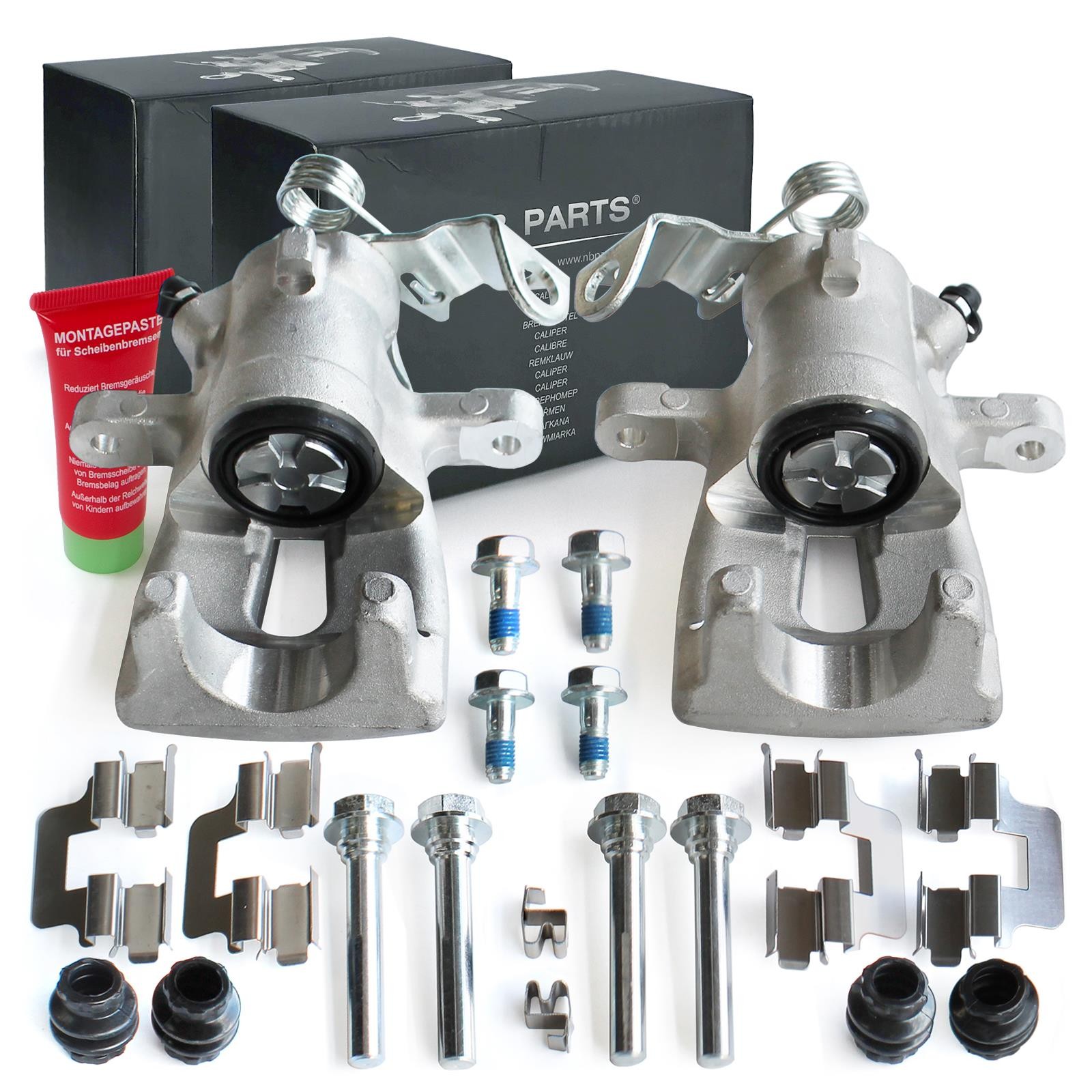 2x Rear Brake Caliper for Opel Astra G Caravan CC Coupe 4-Hole Lucas System