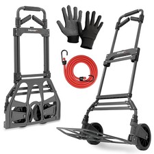 MoverX Folding Hand Truck Aluminium, Heavy Duty Max Capacity 150kg, Grey