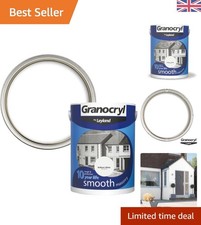 2.5L Granocryl Brilliant White Exterior Masonry Paint - Quick Drying Solution