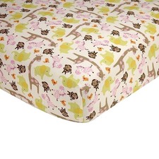 Carter's Jungle Animals Fitted Crib Sheet