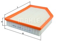 Mahle LX 4234 Luftfilter FüR Volvo V40 SchräGheck (525, 526)