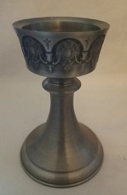 ZINN 95% Pewter Candle Holder 4.5  Galanie Residan