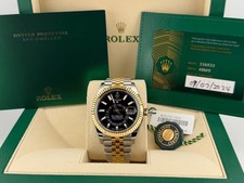 2024 Rolex Sky Dweller 336933 42mm Black Dial Jubilee 18k Gold Steel Box Papers