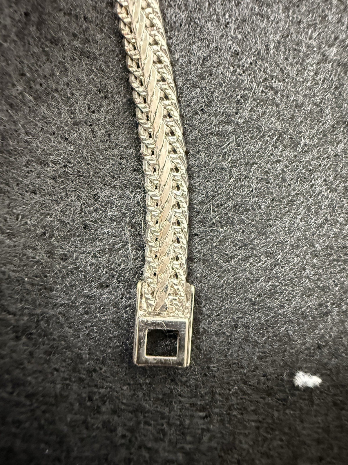 Solid 925 Sterling Silver Feather /Chevron Weave … - image 5