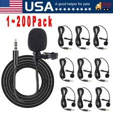 Omnidirectional Lapel Lavalier Microphone Clip-on Condenser Mini Iphone Android
