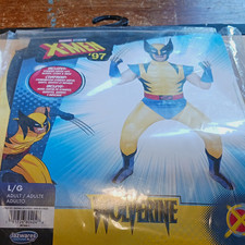 Jazwares X-Men '97 Wolverine Adult Costume L 6pc Yellow/Blue/Black