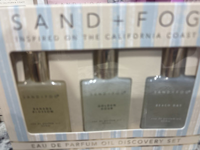 SAND+FOG Eau de Parfum Oil Discovery Gift Set Travel Size 3 x 0.17 fl oz