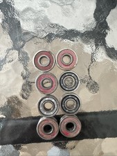 Bones Reds Skateboard Bearings 8 Pack 8mm Precision Size 