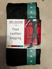 Jane and Bleecker Ladies Faux Leather Legging, Black, XL