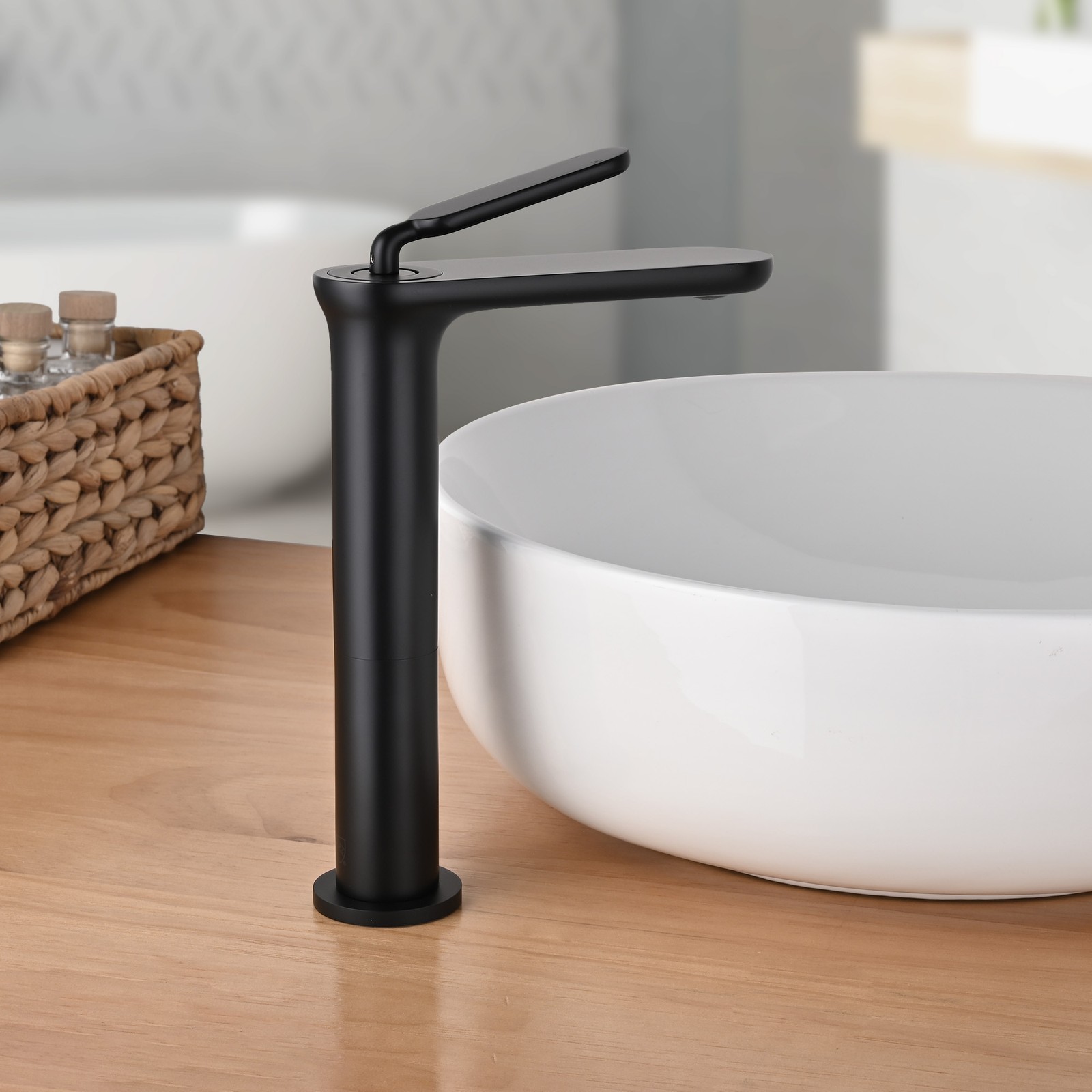 2 Pack Bathroom Sink Faucet Single Hole 1 Handle Lavatory Mixer Tap Matte Black