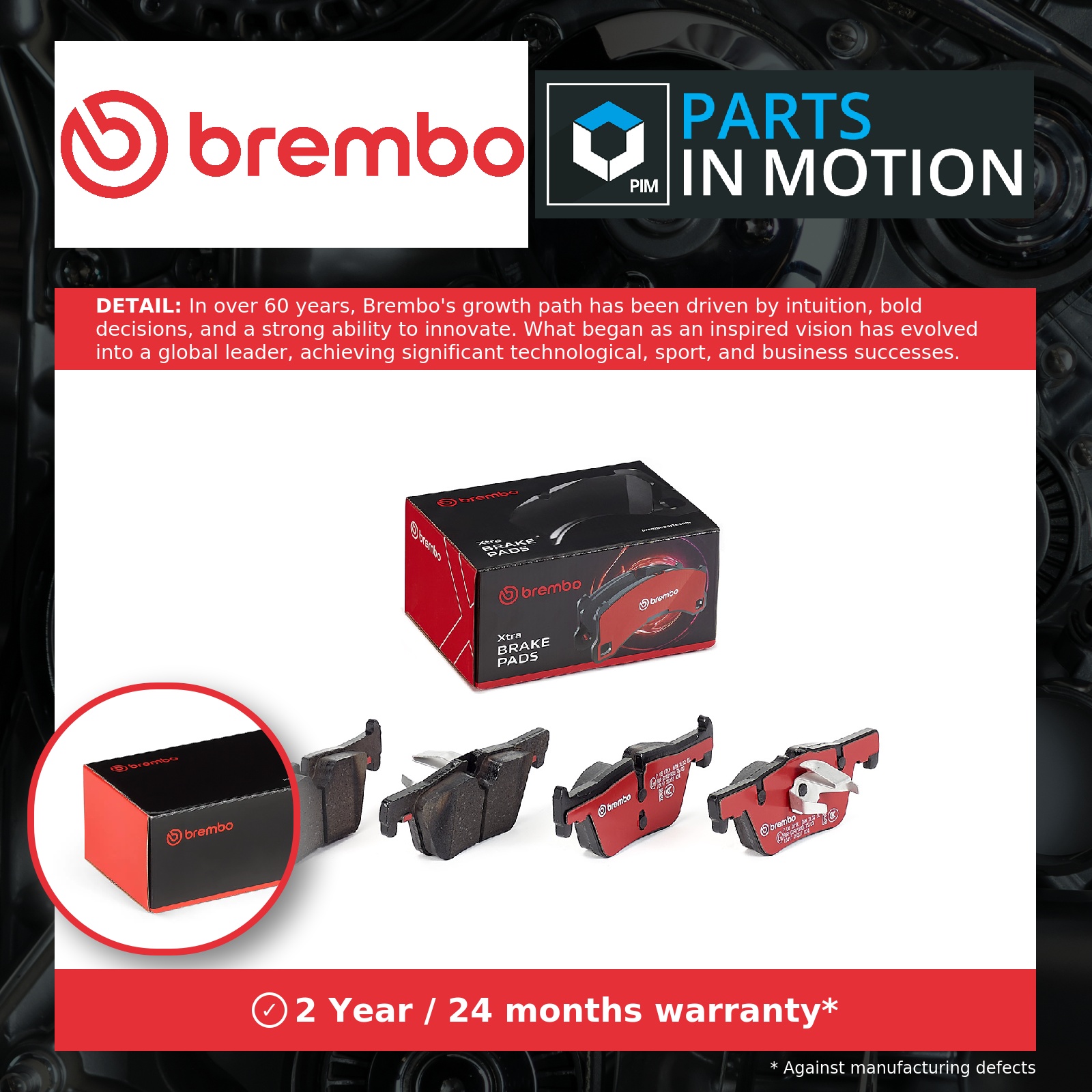 Brake Pads Set fits BMW 320D 2.0D Rear 2011 on Brembo 34206799809 34206873093 - Image 9