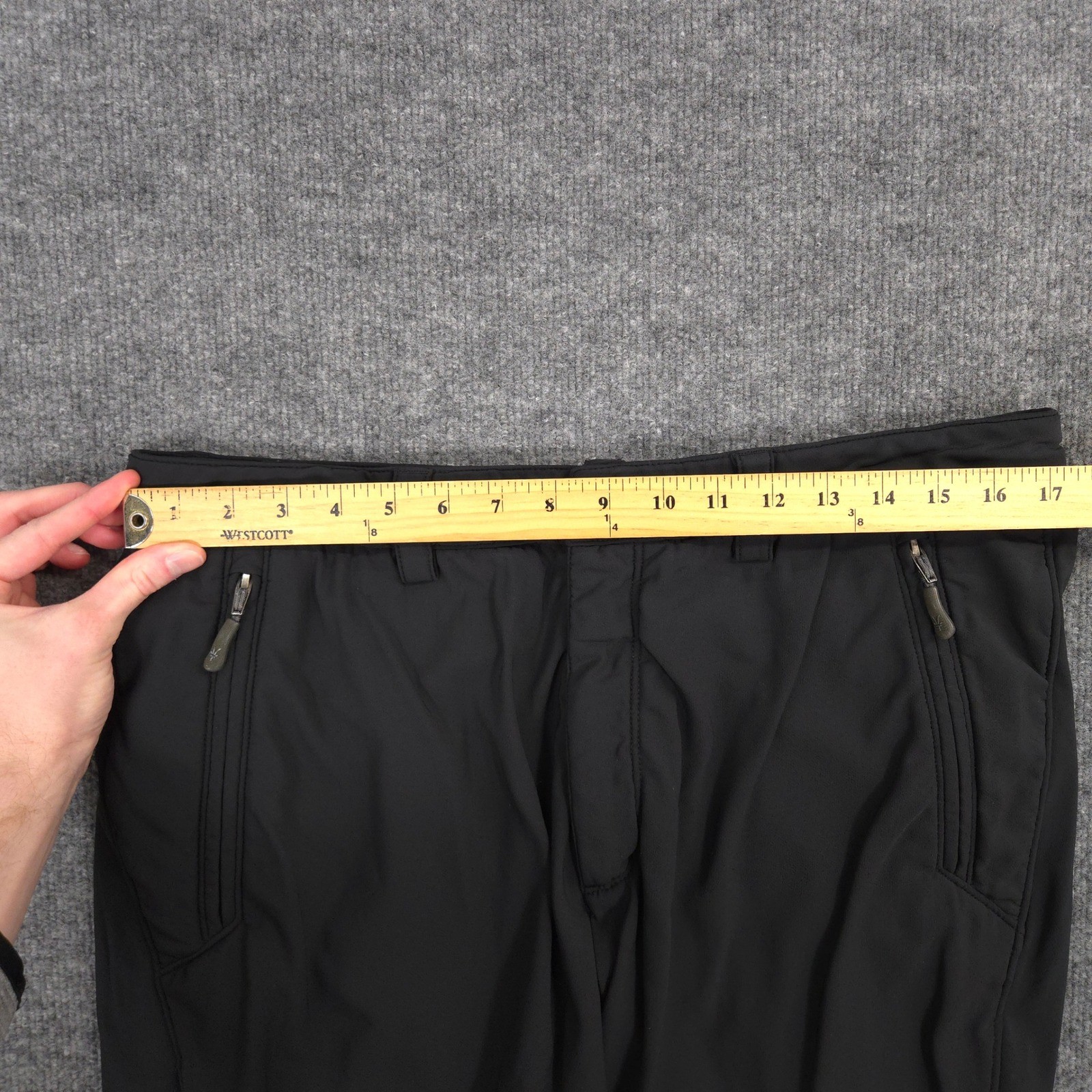 Ibex Pants Mens 34X34 Black Climawool Lite Softshell Outdoor Performance Hiking