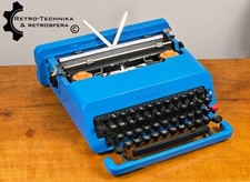 COLLECTIBLE TYPEWRITER OLIVETTI VALENTINE BLUE  - NO RISK WITH SHIPPING thumbnail