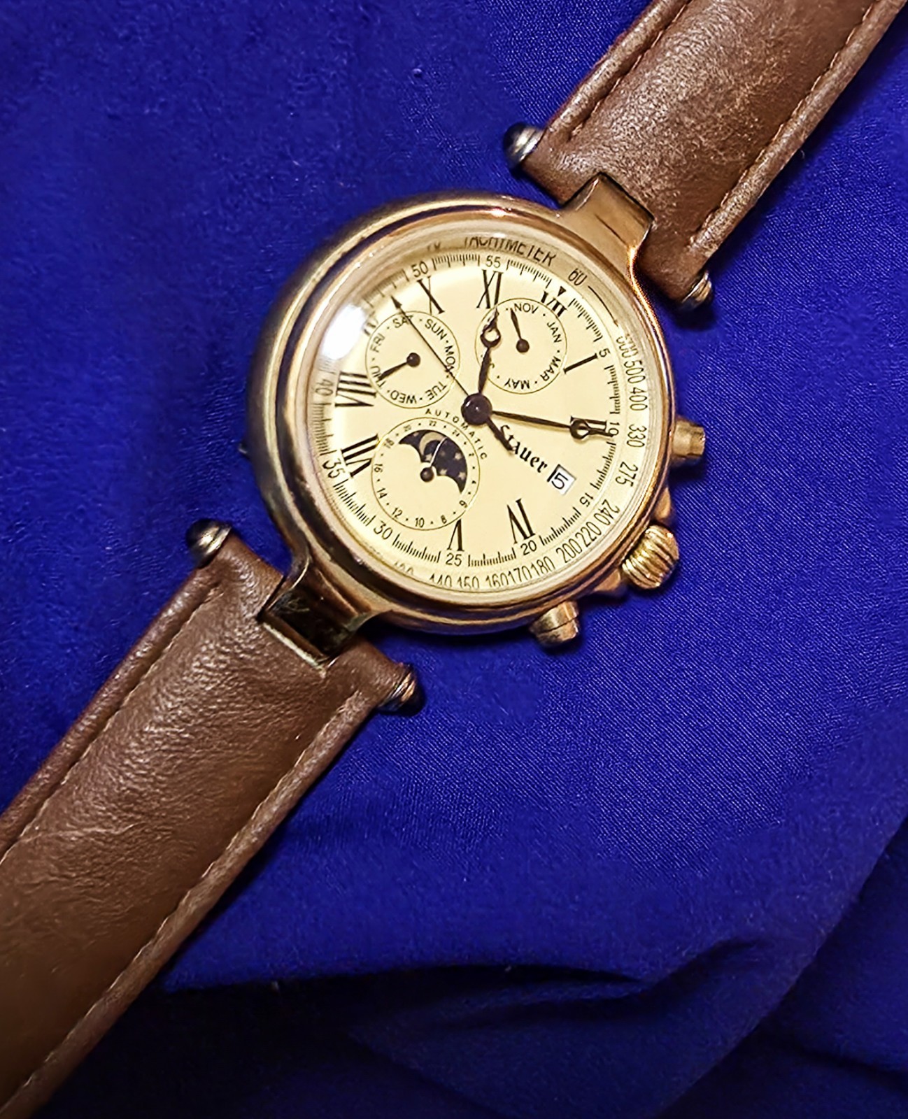 Stauer Moonphase Multi Dial Automatic Retro 39mm … - image 8