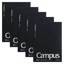 KOKUYO Campus Notebook B5 Black 5-Pack Dot Rule 6mm 60 Pages Japank
