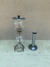 Ancienne CAFETIERE BOULE HELLEM 6 Tasses Pyrex  Réchaud  Couvercle Support # 2