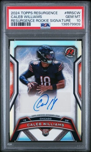 2024 TOPPS RESURGENCE ROOKIE SIGNATURES #RRSCW CALEB WILLIAMS RC PSA 10