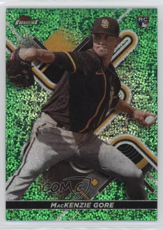 2022 Topps Finest Green Speckle Refractor 96/125 Mackenzie Gore #22 10hu