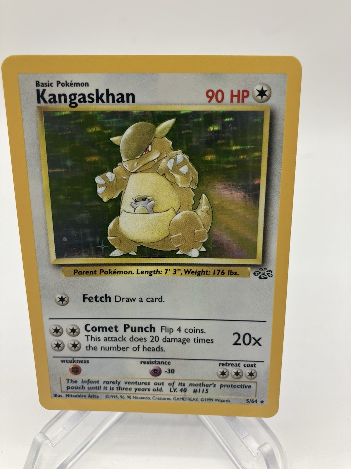Pokemon Kangaskhan 5/64 Jungle set Holo Rare