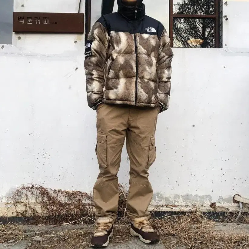 Supreme The North Face 13FW Fur Print Nuptse Jacket Men L thumbnail 6