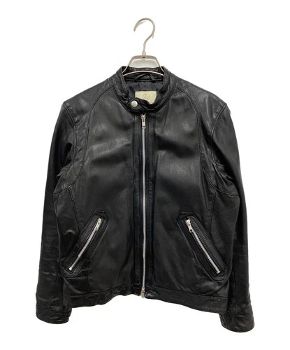 BEAUTY&YOUTH Leather Jacket Men's Size S Black - product listing photo