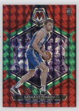 2023-24 Panini Mosaic Rookies Choice Red & Green Prizm Sasha Vezenkov #236 7v5