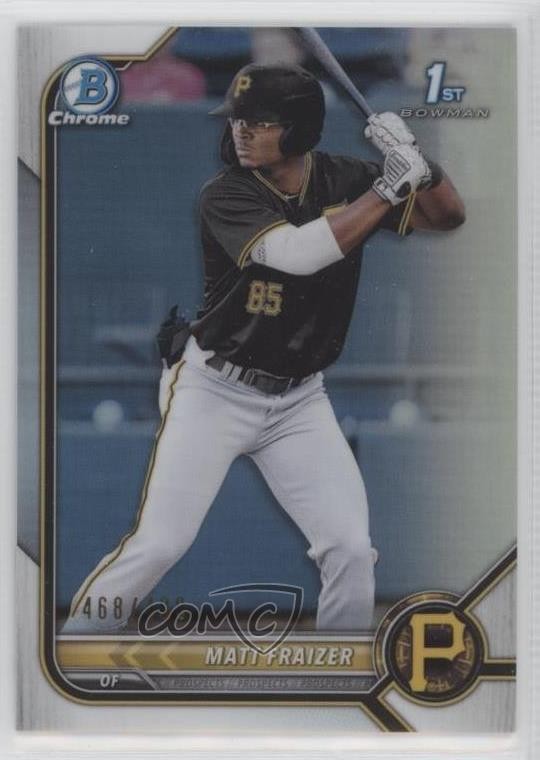 2022 Bowman Chrome Prospects Refractor 468/499 Matt Fraizer #BCP-91 12yh