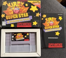 Kirby Super Star SNES Super Nintendo Game Complete Box Manual Cartridge Tested