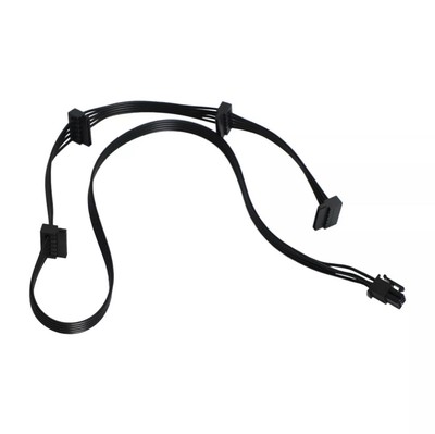 1 PC Cable PCIe GPU 6 Pin to 4 SATA Stromkabel Cable PSU wie Abgebildet