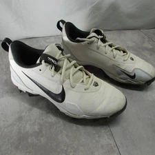 Nike Force Trout 9 MCS Baseball Cleats Mens 7 White Black FB9728-100 Fastflex