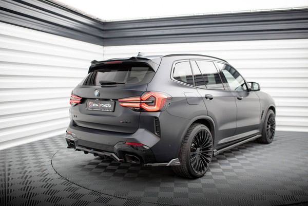 Maxton Design Diffusor Flaps Passend FüR BMW X3 M-Paket G01 FL Schwarz Hochglanz-image