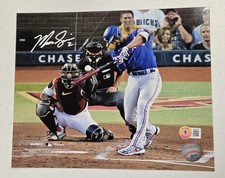 Marcus Semien Signed Texas Rangers 2023 World Series 8x10 Photo Beckett Auto 