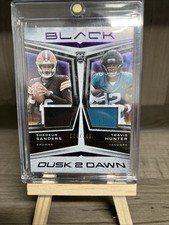 2025 Panini Black - Dusk 2 Dawn Travis Hunter, Shedeur Sanders #D2D-SSTH /199...