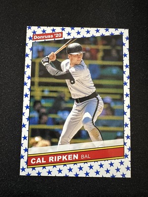 2020 Donruss #224b Cal Ripken Blue Stars Starting swing Orioles card