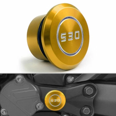 CNC Moto Frame Hole Cover Guard Gold Pour Yamaha T-max Tmax 530 2005-2016 A E03 - Photo 1/4