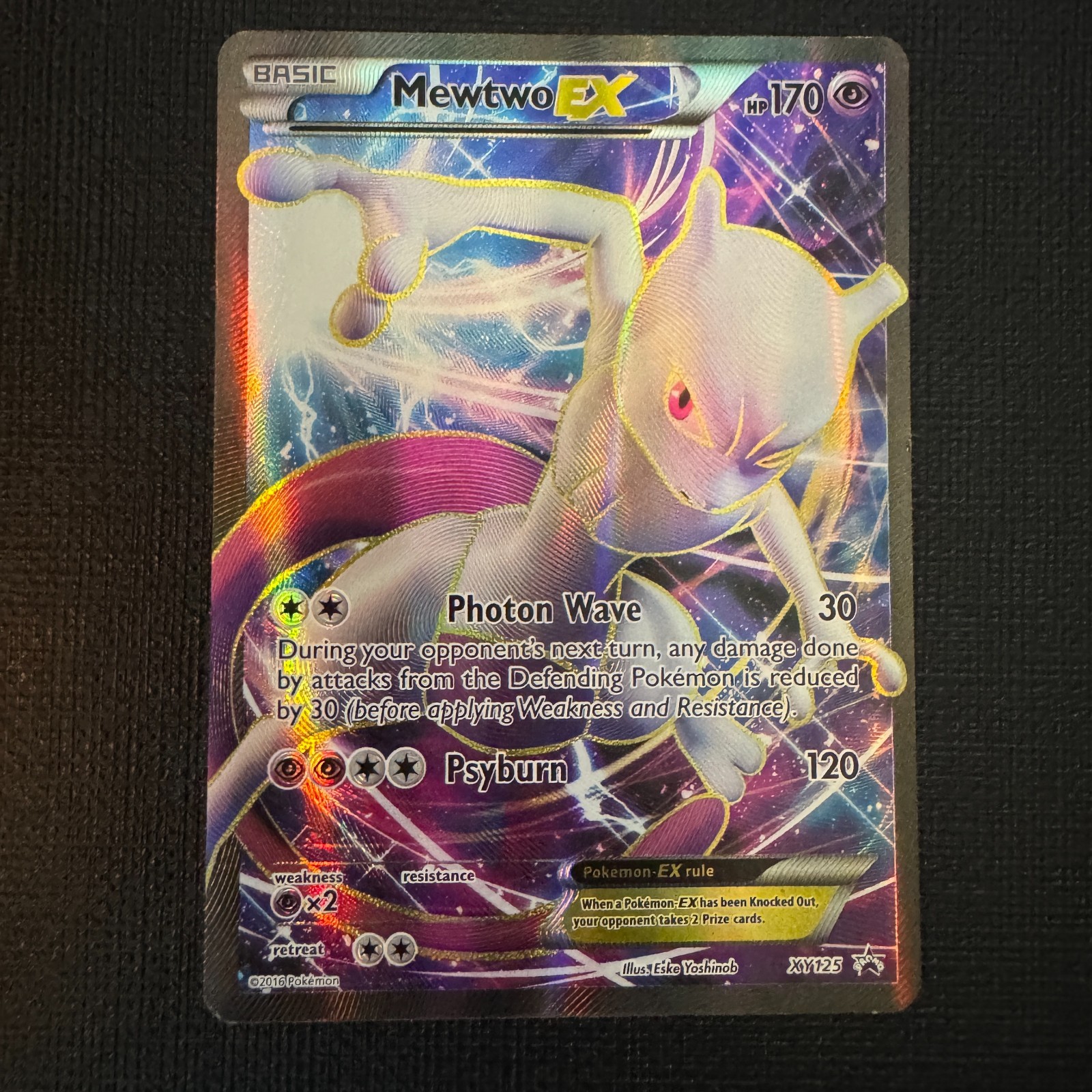 Mewtwo EX XY125 Full Art Promo Holo - Pokemon Card TCG