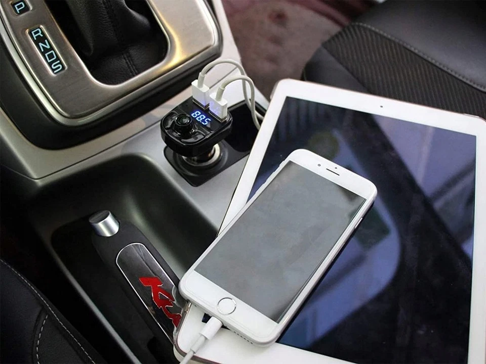 FM Transmitter Bluetooth 4.2 Radio USB KFZ Auto Ladegerät Zigarettenanzünder PKW - Bild 3 von 4