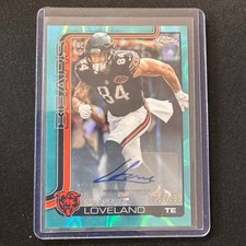 🔌IU 2025 TOPPS CHROME FOOTBALL AUTO TEAL LAVE /299 RC COLSTON LOVELAND