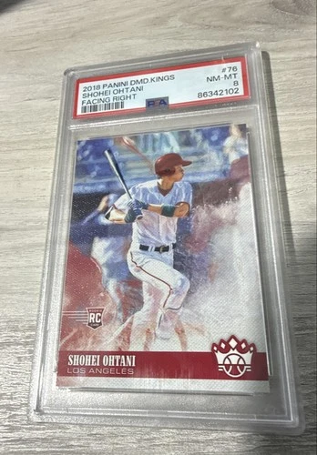 2018 Panini Diamond Kings - Shohei Ohtani #76 Batting Follow Through (RC) PSA 8