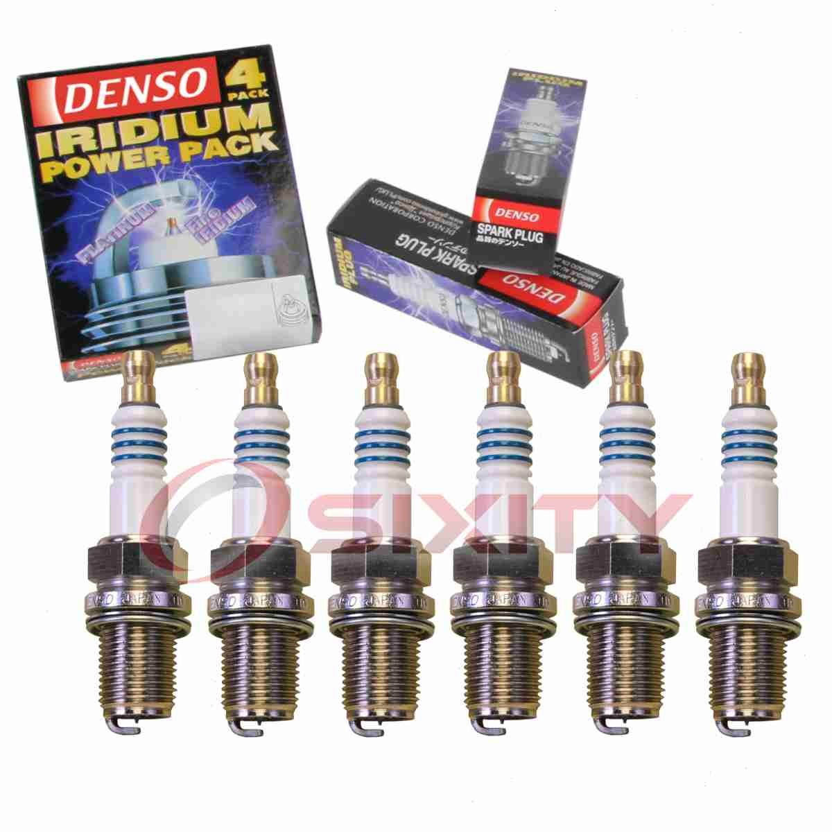 6 pc DENSO 5321 Iridium Power Spark Plugs for IK31 Ignition Wire Secondary ph