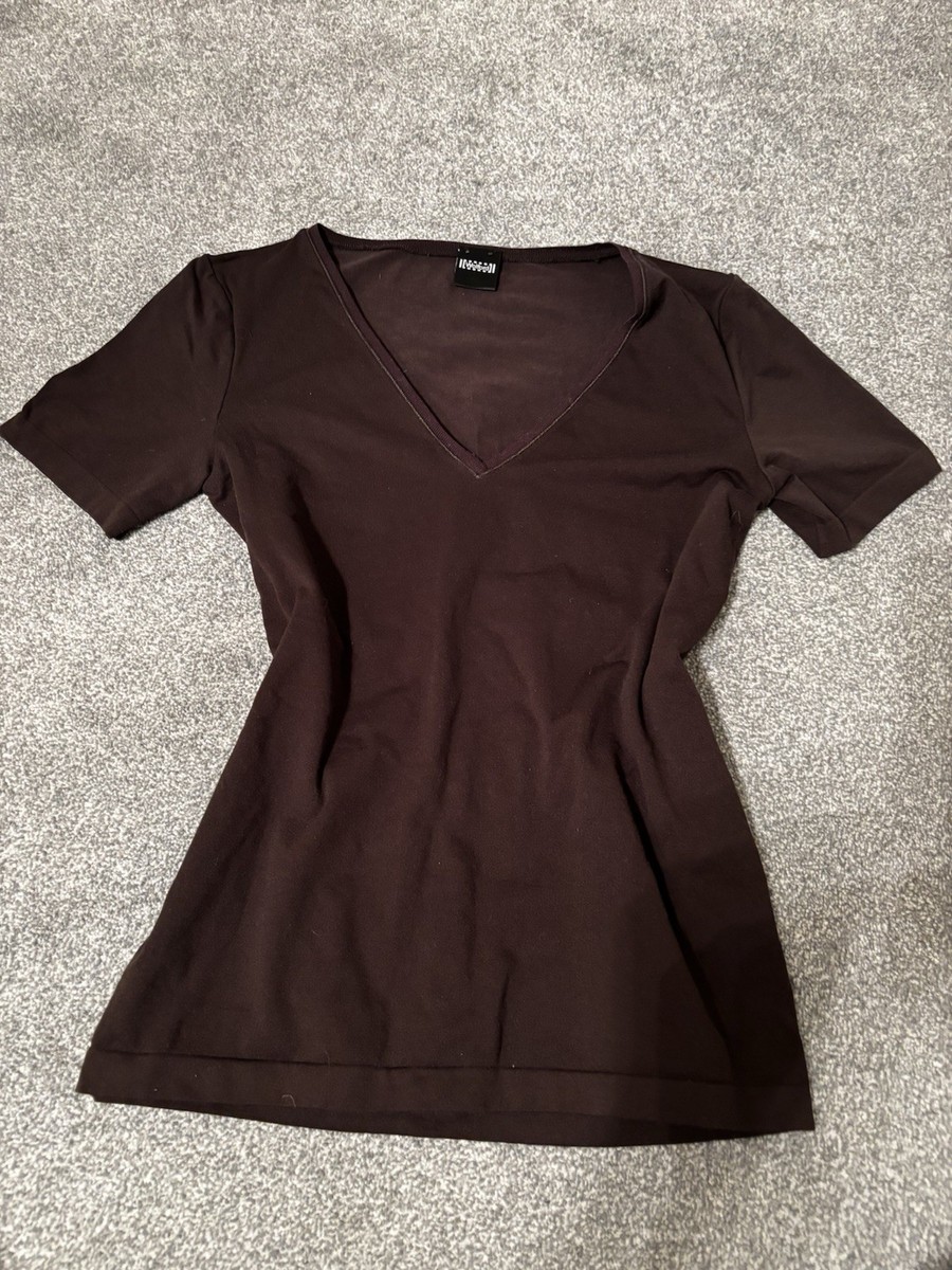 Wolford Brown Tshirt V Neck UK