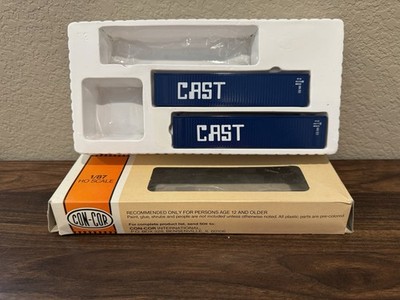 Lot of 2 Con-Cor HO Scale CAST 40  Containers w/Different Numbers - New in Box