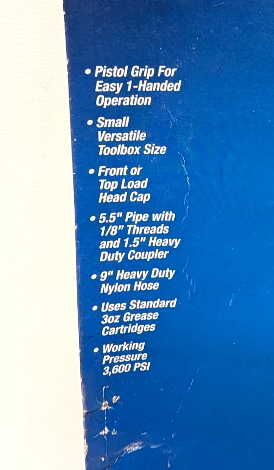 LUCAS-OIL 重型 GREASE 枪型号 L314 全新开放式包装 — 第 4/4 张图片