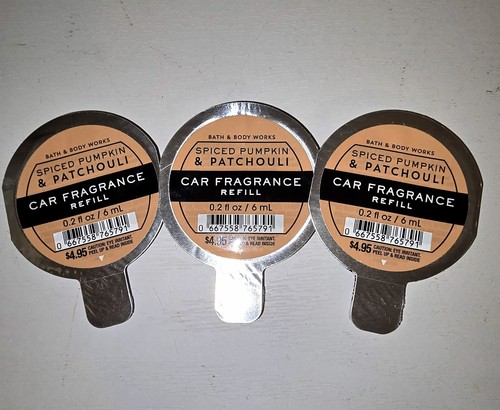 BATH & BODY WORKS Spiced Pumpkin & Patchouli SCENTPORTABLE CAR FRAGRANCE REFILL - Picture 1 of 2