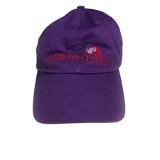 Hattitude purple hat cap embroidered Red Hat Society adjustable vintage 90’s