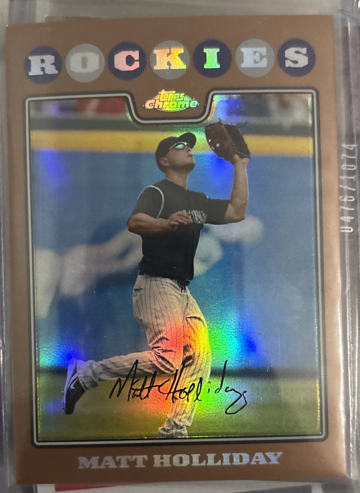 2008 Topps Chrome - Matt Holliday #104 Copper Refractor /599