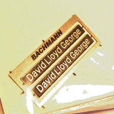⭐NEW Bachmann Class 37 DAVID LLOYD GEORGE Locomotive Steel Nameplate (Pair) OO