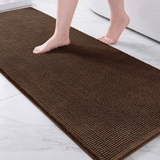 Exclusivo Mezcla Extra Soft Absorbent Chenille Bathroom Rugs Mat, 24x70